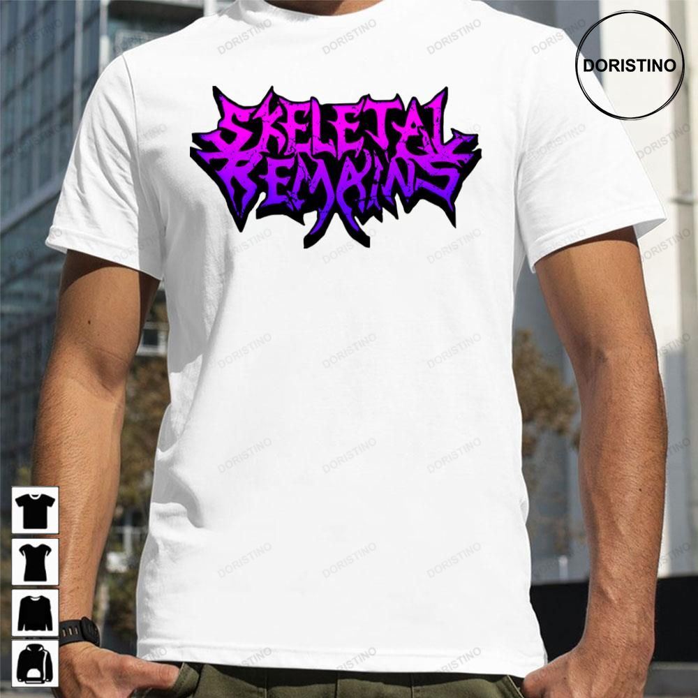 Purple Logo Skeletal Remains Awesome Shirts